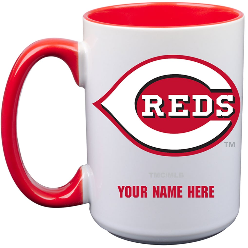 Cincinnati Reds 15oz. Personalized Ceramic Mug