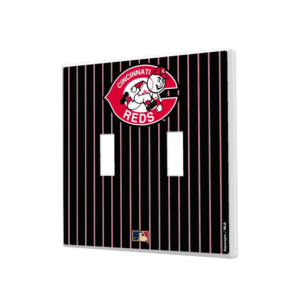 Cincinnati Reds 1978-1992 Cooperstown Pinstripe Double Toggle Light Switch Plate