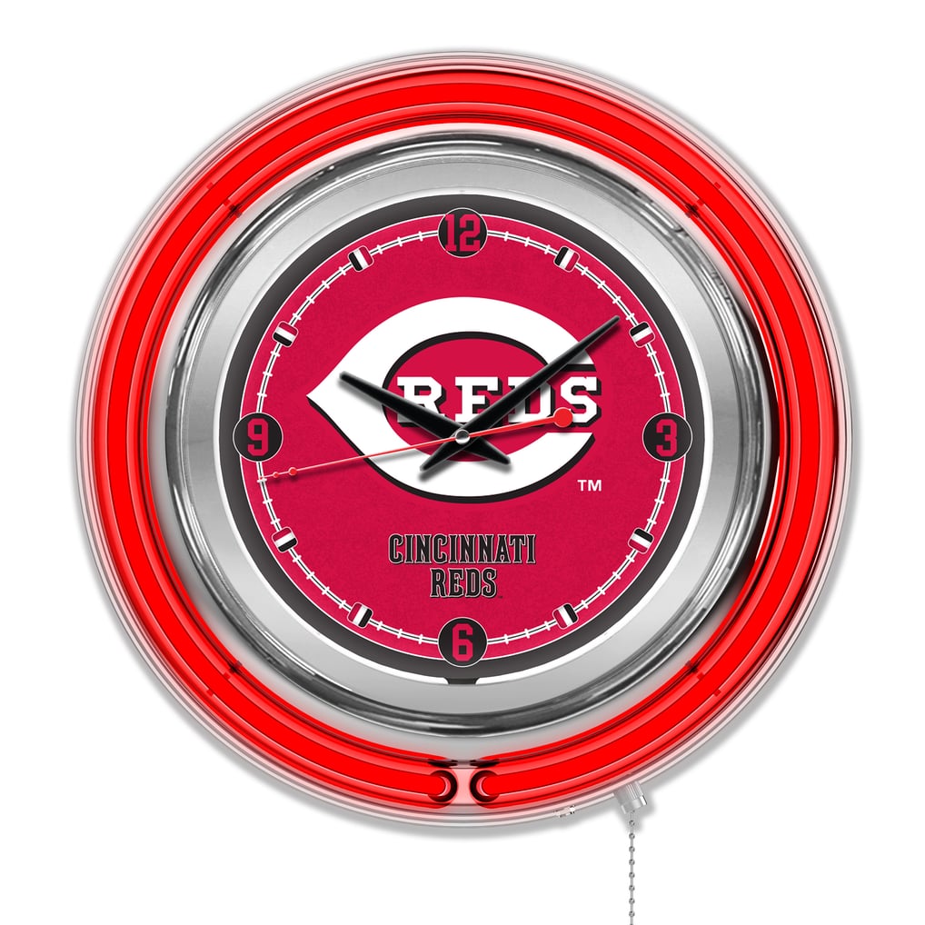 Cincinnati Reds Double-Walled Neon Clock