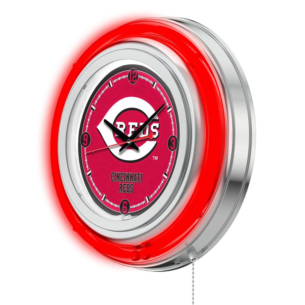 Cincinnati Reds Double-Walled Neon Clock