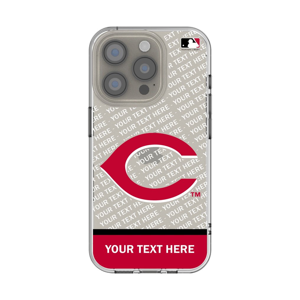 Cincinnati Reds Endzone Design iPhone Clear Case