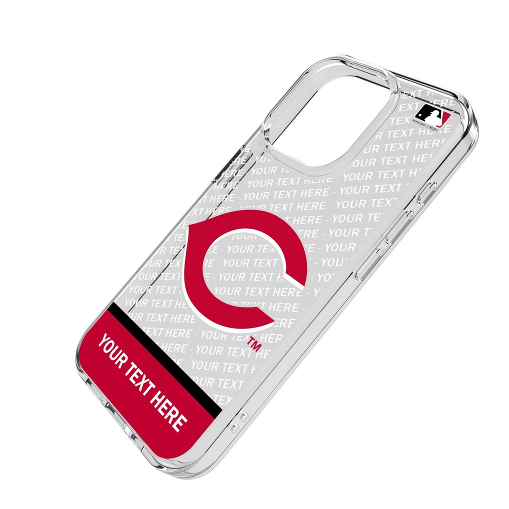 Cincinnati Reds Endzone Design iPhone Clear Case