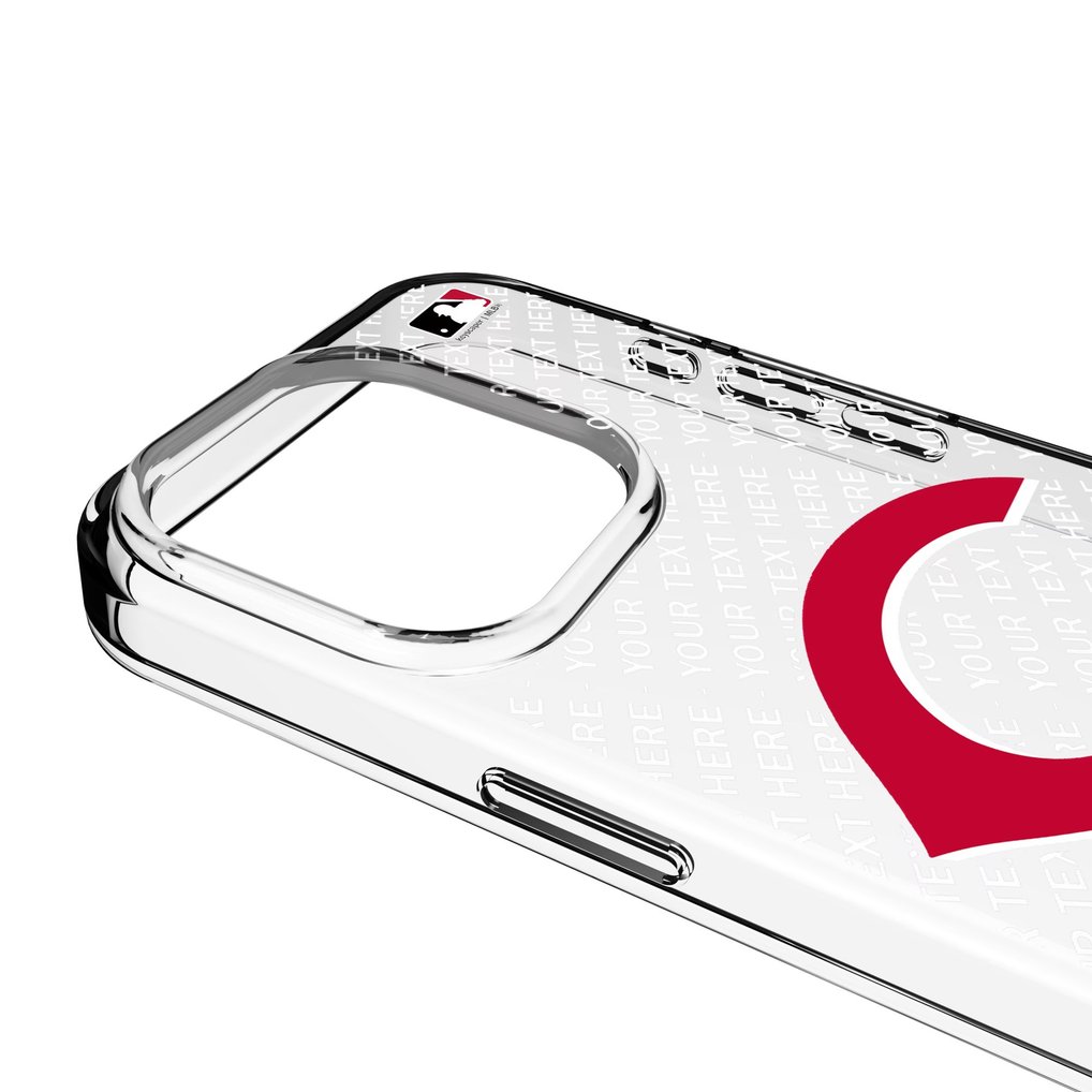 Cincinnati Reds Endzone Design iPhone Clear Case
