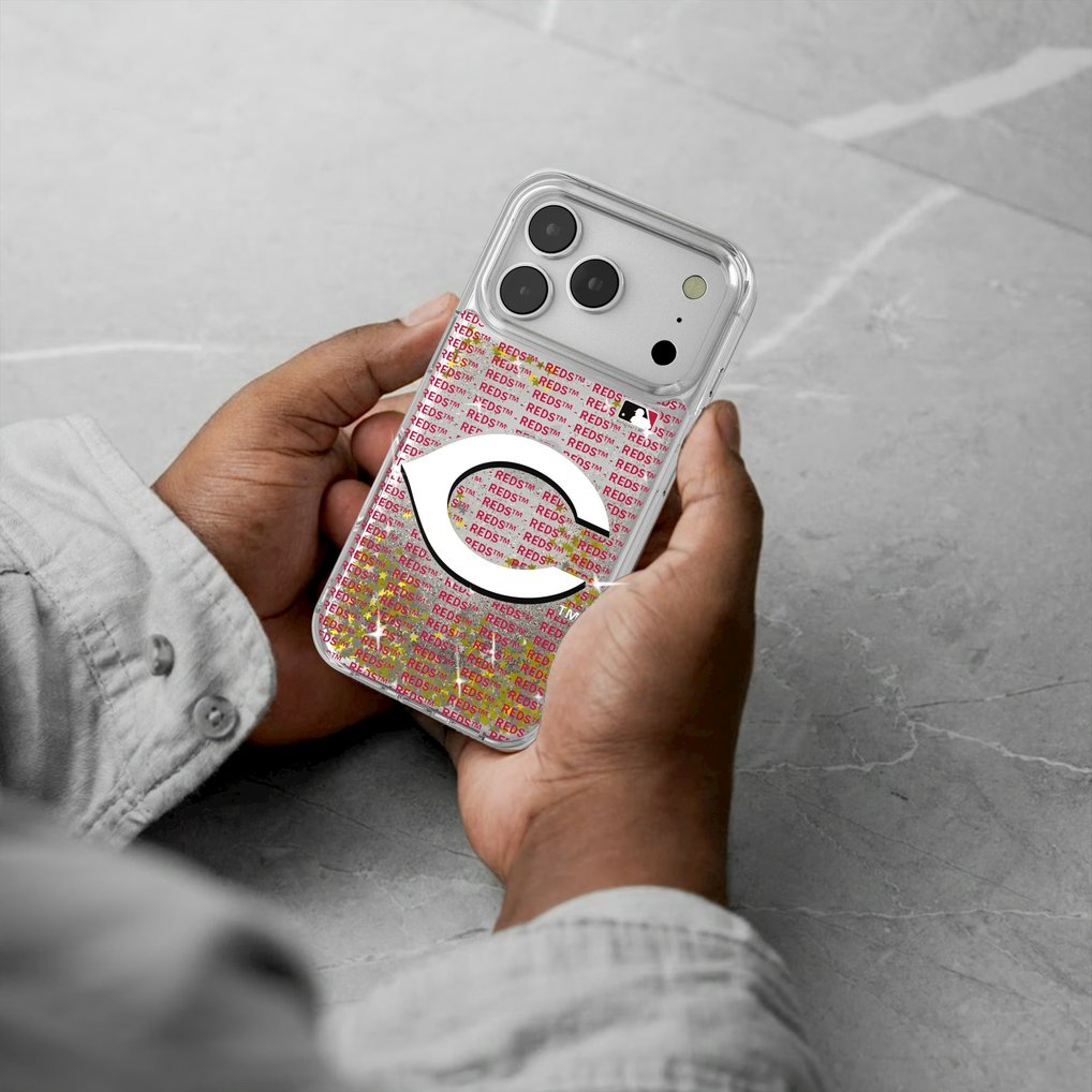 Cincinnati Reds iPhone Text Backdrop Design Case