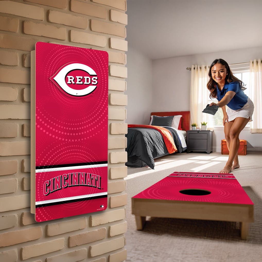 Cincinnati Reds Wall Hanging Cornhole Board