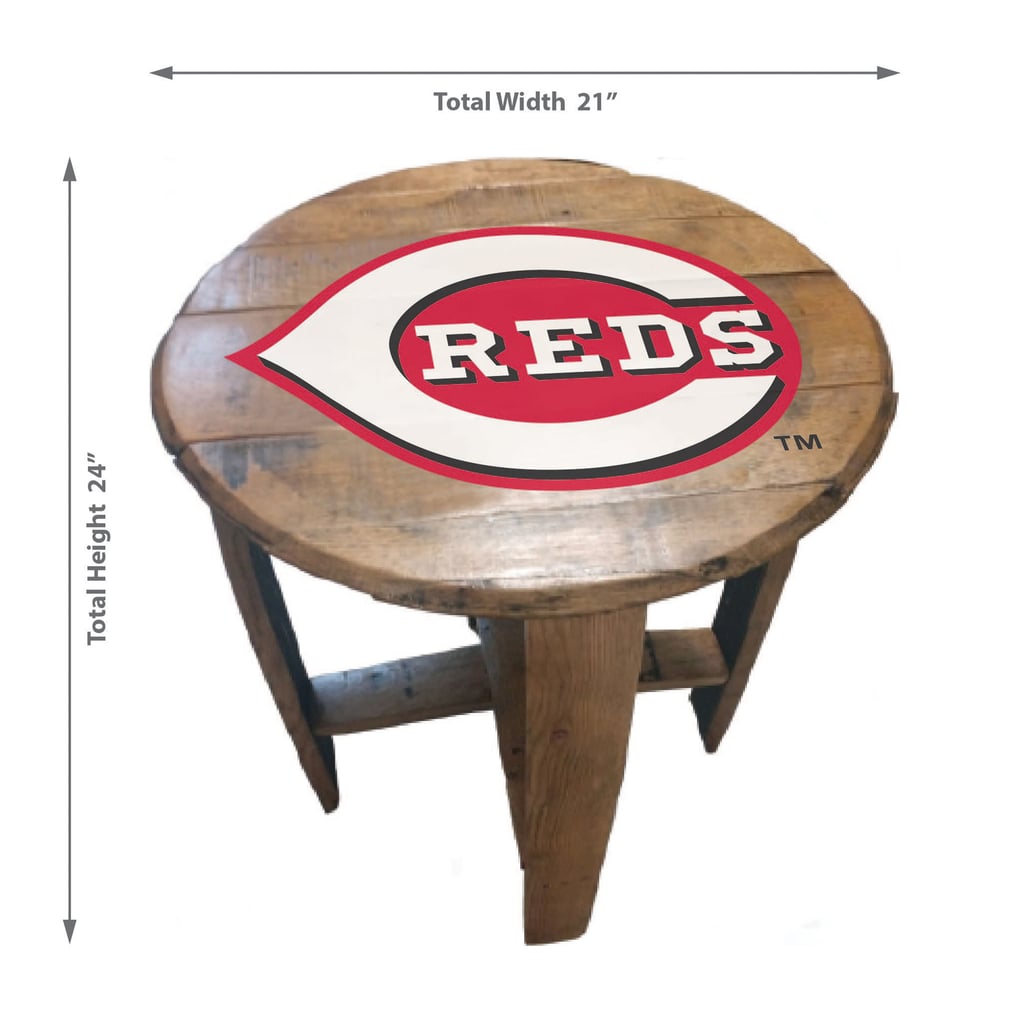 Cincinnati Reds Imperial Oak Barrel Table
