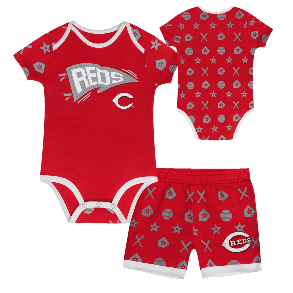  Cincinnati Reds Infant On Deck 2-Piece Diaper Cover Set - Red