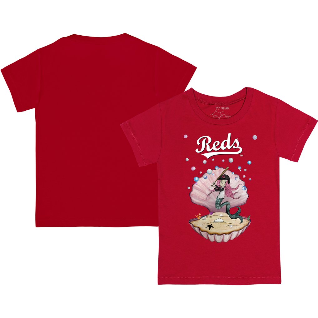 Cincinnati Reds Tiny Turnip Infant Mermaid T-Shirt - Red