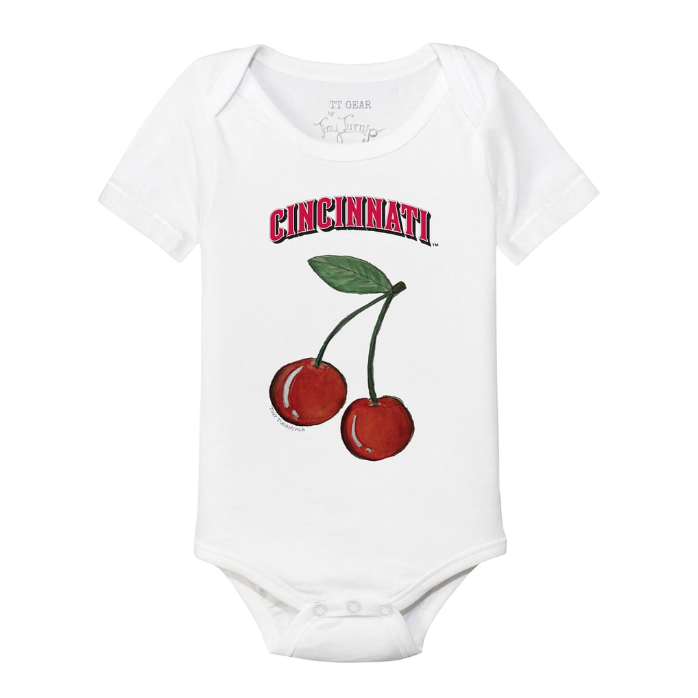 Cincinnati Reds Tiny Turnip Infant Cherries Bodysuit - White