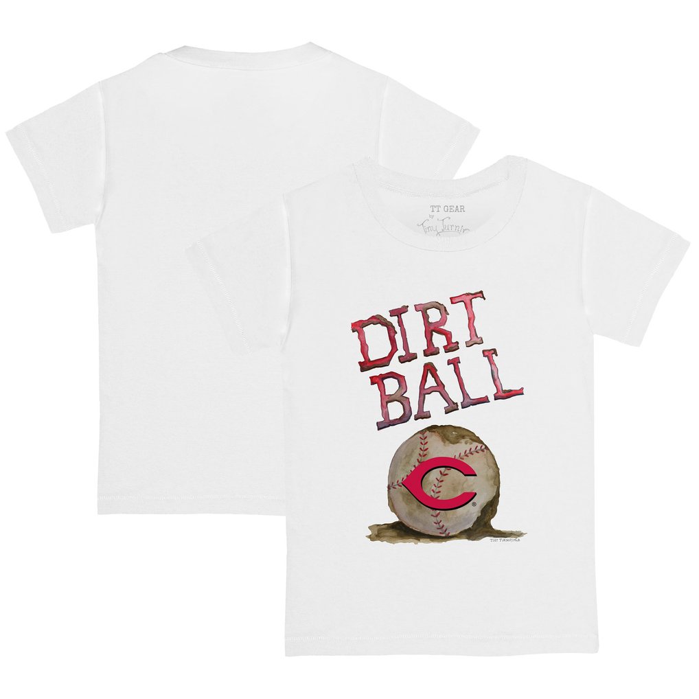 Cincinnati Reds Tiny Turnip Infant Dirt Ball T-Shirt - White
