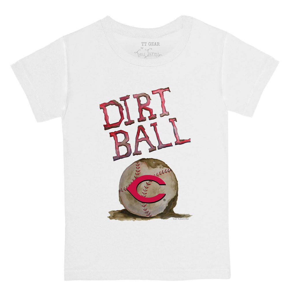 Cincinnati Reds Tiny Turnip Infant Dirt Ball T-Shirt - White