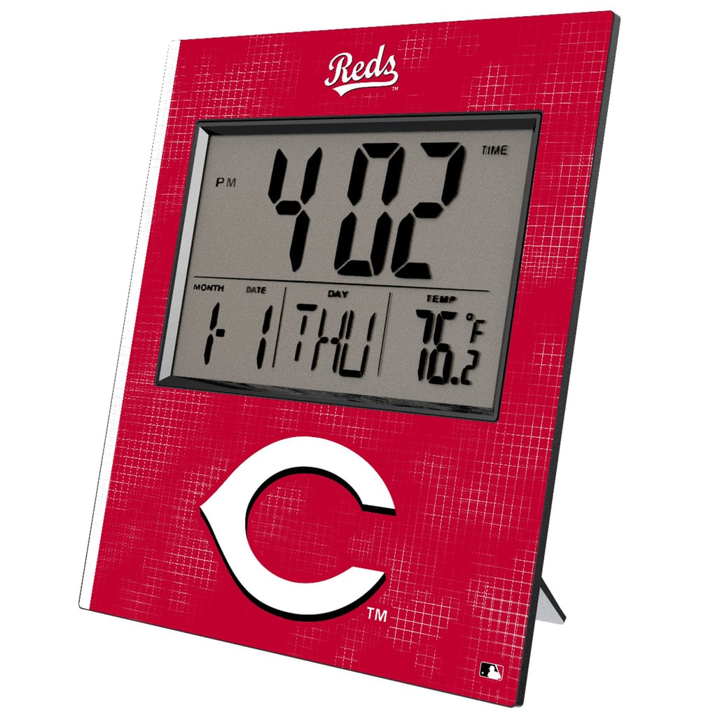 Cincinnati Reds Keyscaper Digital Desk Clock