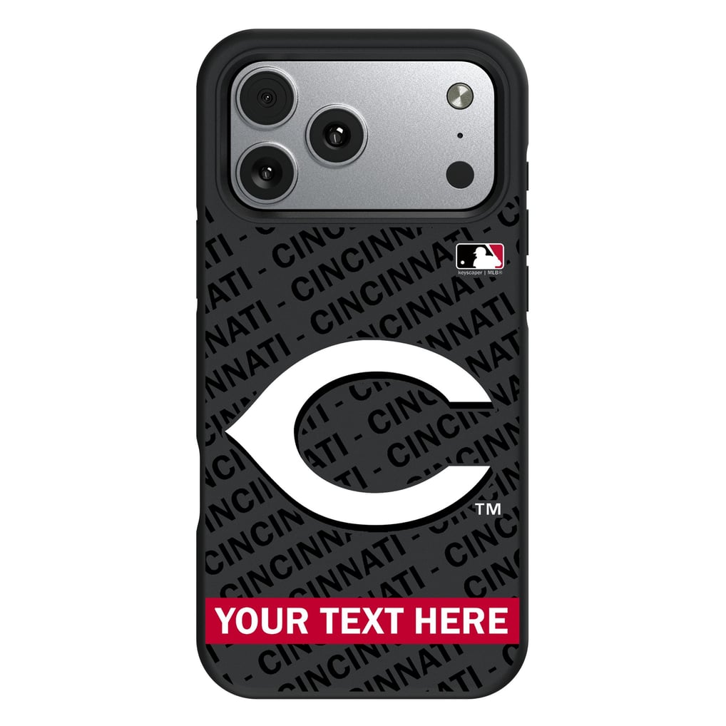 Cincinnati Reds Keyscaper Personalized Bump Case with 8.2ft Drop Protection