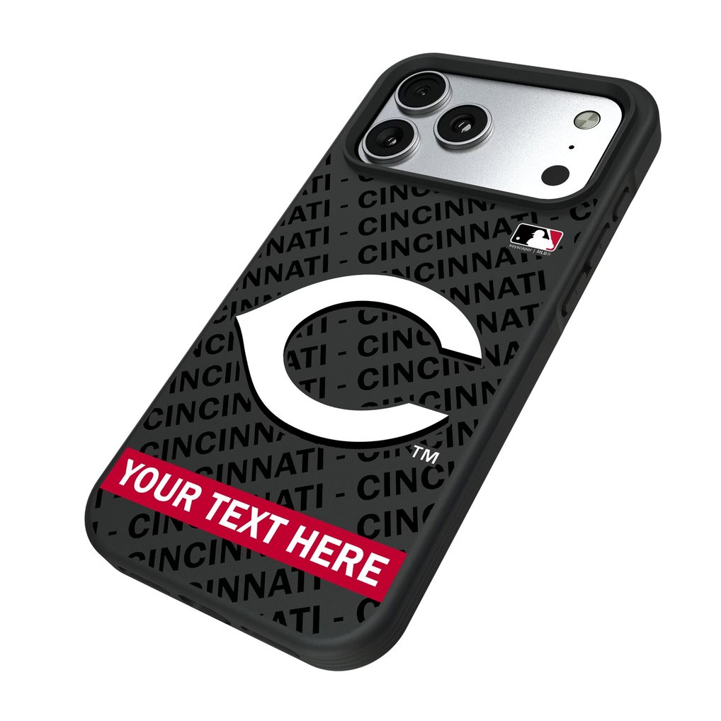 Cincinnati Reds Keyscaper Personalized Bump Case with 8.2ft Drop Protection