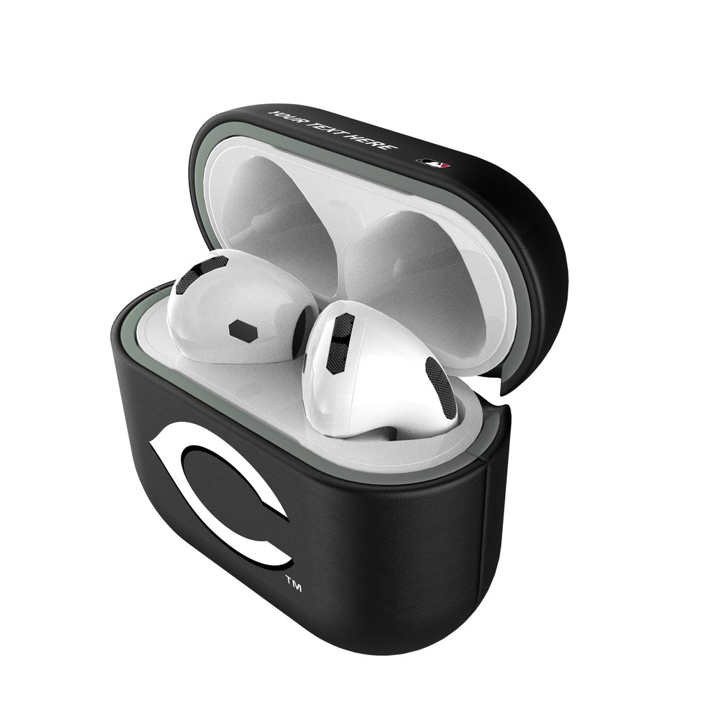 Cincinnati Reds Keyscaper Personalized Insignia AirPods 4th Generation Case Cover