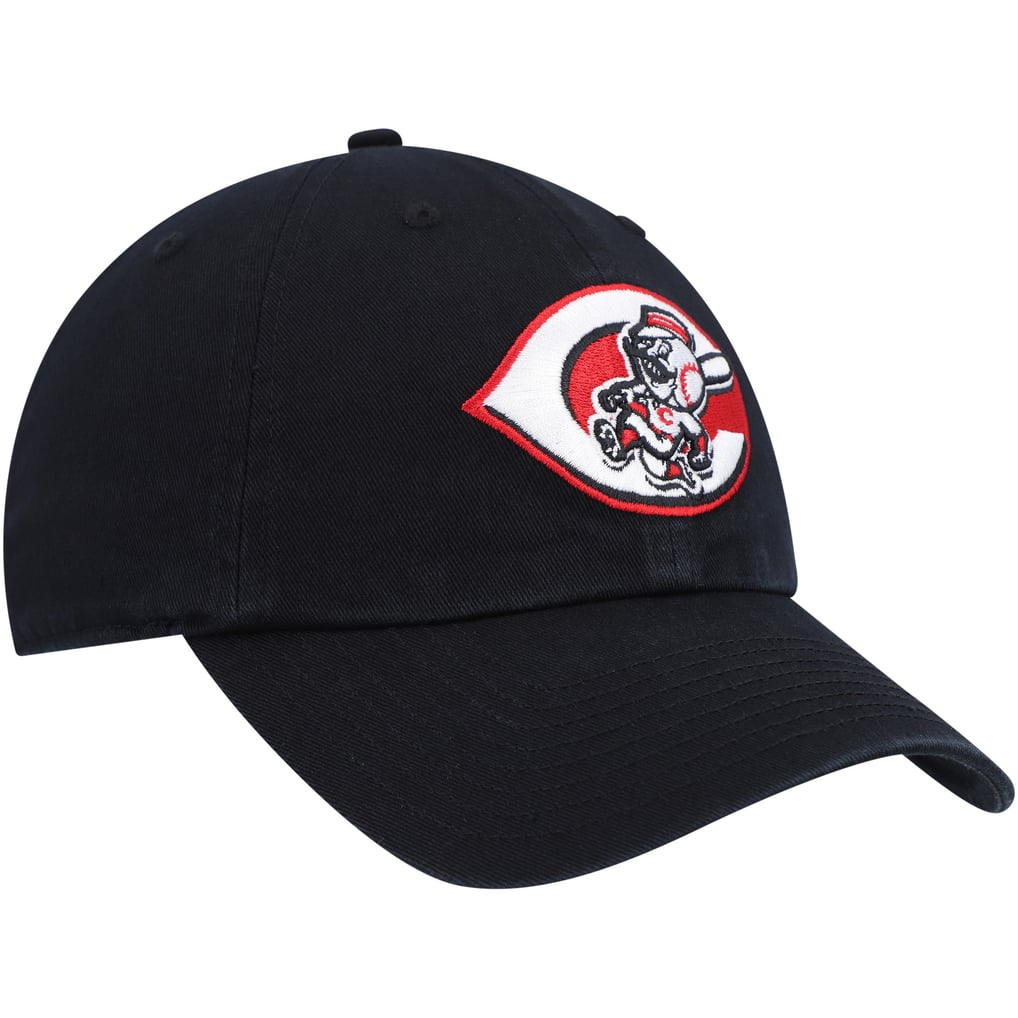  Cincinnati Reds '47 Cooperstown Collection Clean Up Adjustable Hat - Black
