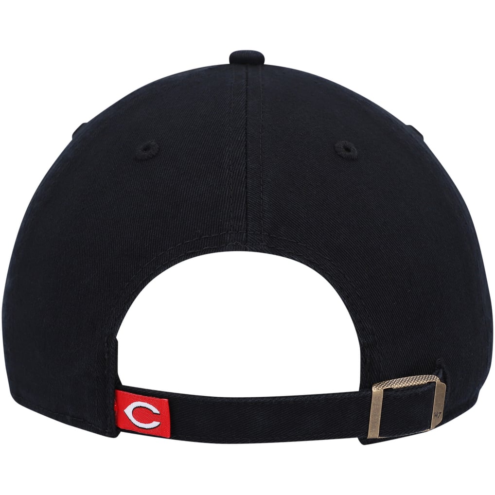  Cincinnati Reds '47 Cooperstown Collection Clean Up Adjustable Hat - Black