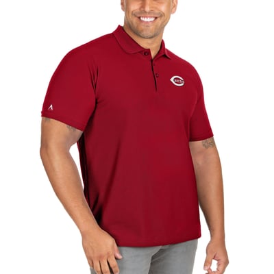 Cincinnati Reds Antigua Big & Tall Legacy Pique Polo - Red