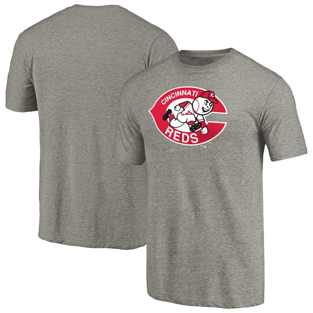 Cincinnati Reds Cooperstown Collection Forbes Tri-Blend T-Shirt - Ash