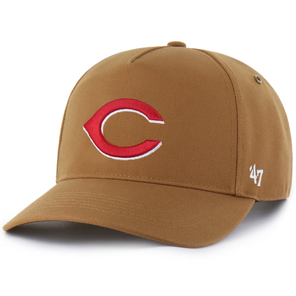  Cincinnati Reds Carhartt x '47 Hitch Adjustable Hat - Brown