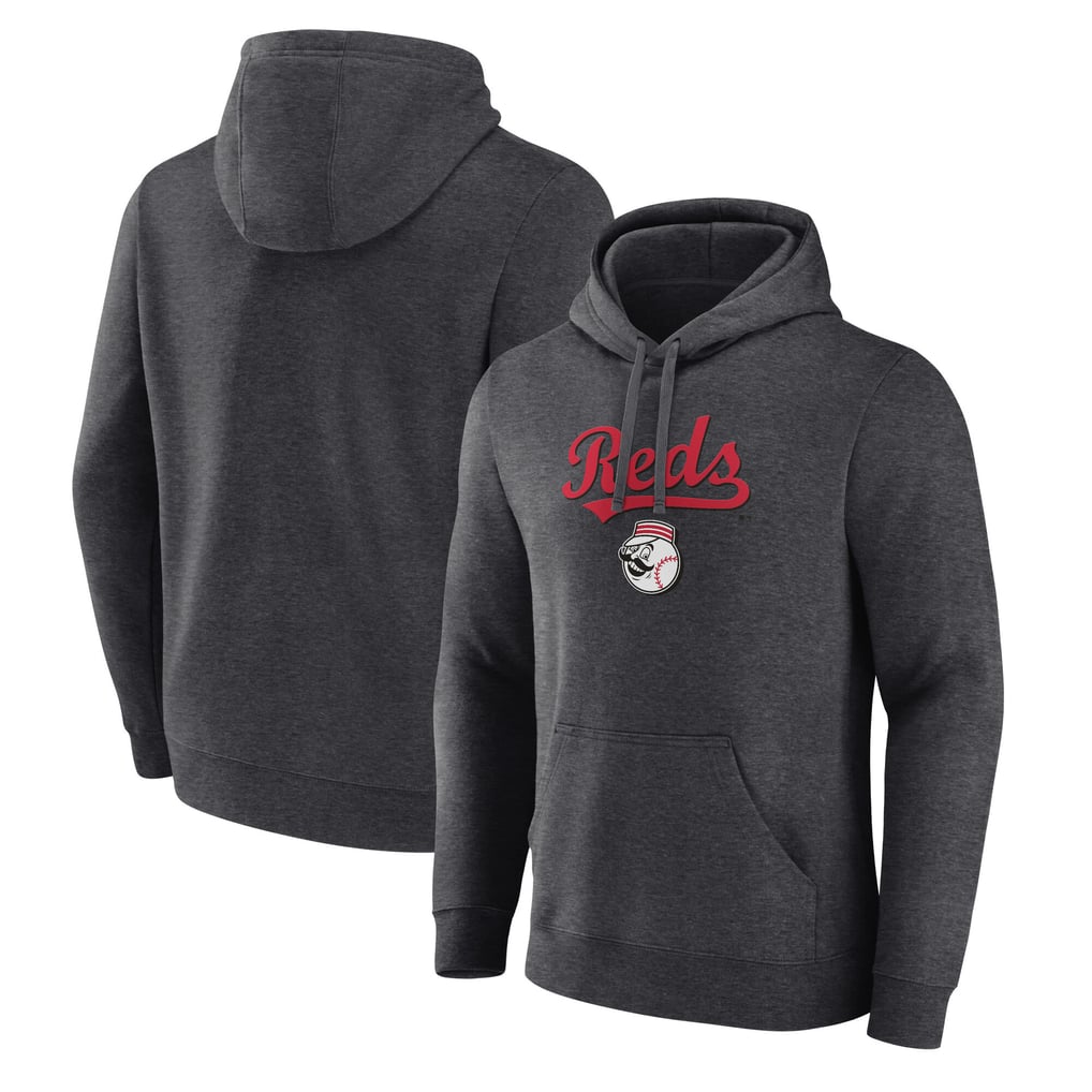 Cincinnati Reds Team Lockup Hoodie - Charcoal