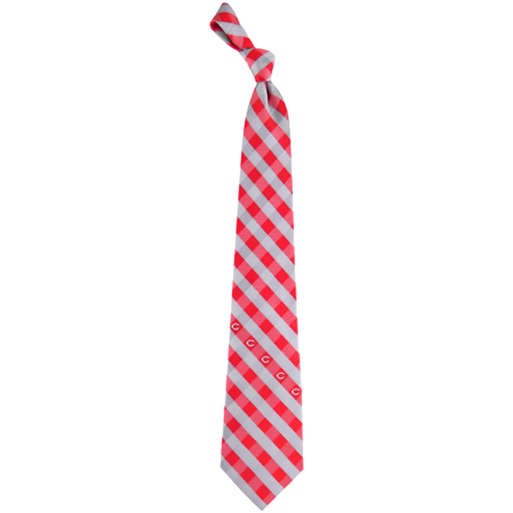 Cincinnati Reds Woven Checkered Tie