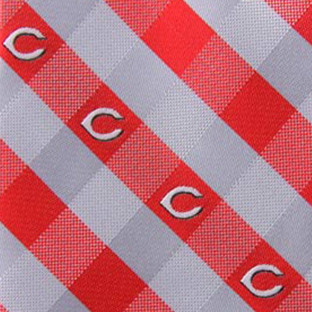 Cincinnati Reds Woven Checkered Tie