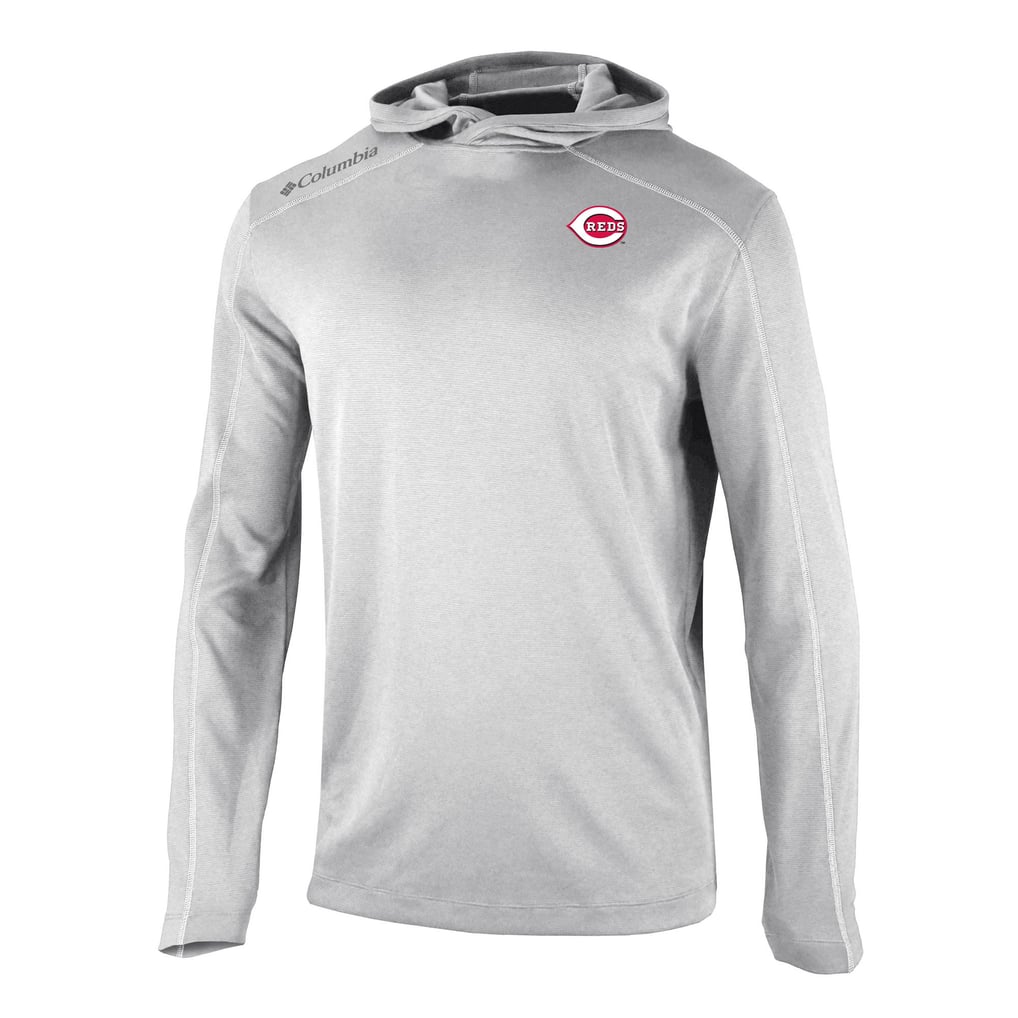  Cincinnati Reds Columbia Omni-Wick Shotgun Pullover Hoodie - Gray