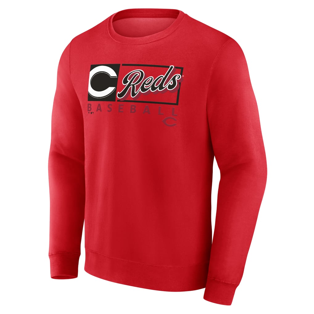 Cincinnati Reds Fanatics Focus Fleece Pullover Sweatshirt - Red