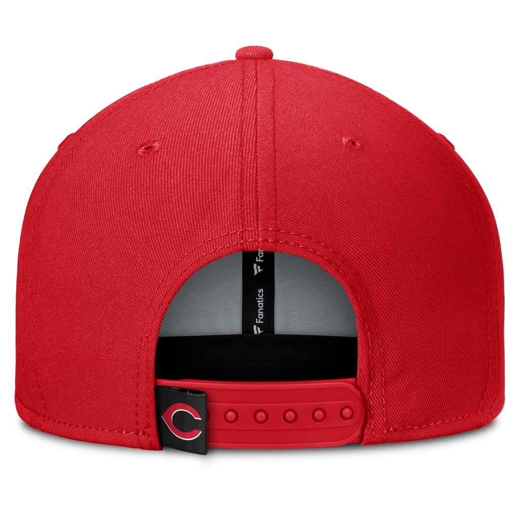 Cincinnati Reds Fanatics Clubhouse Splitter Snapback Hat - Red/Black