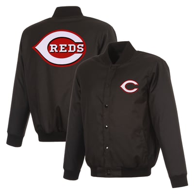  Cincinnati Reds JH Design Full-Snap Jacket - Black