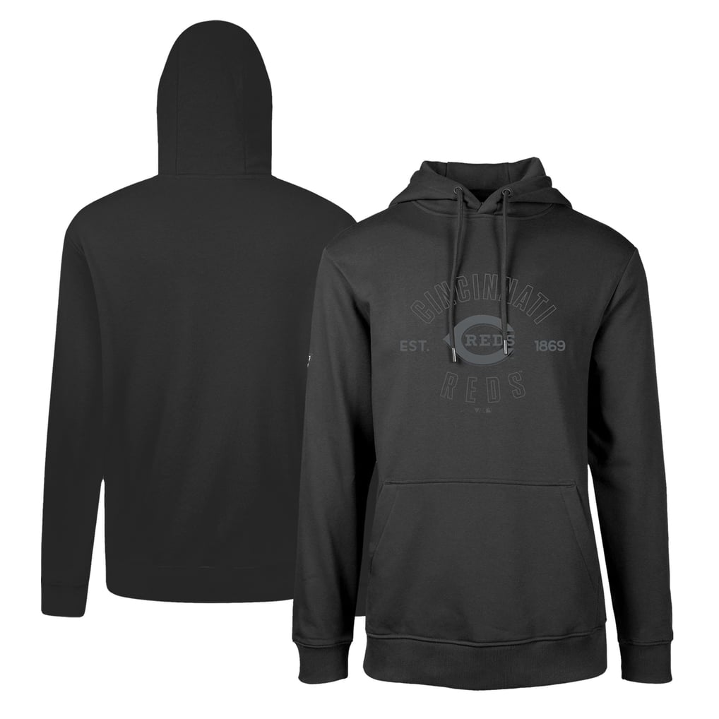  Cincinnati Reds Levelwear Podium Abyssal Pullover Hoodie - Black