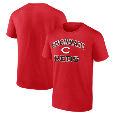 Cincinnati Reds Logo Athletic Heart and Soul T-Shirt - Red