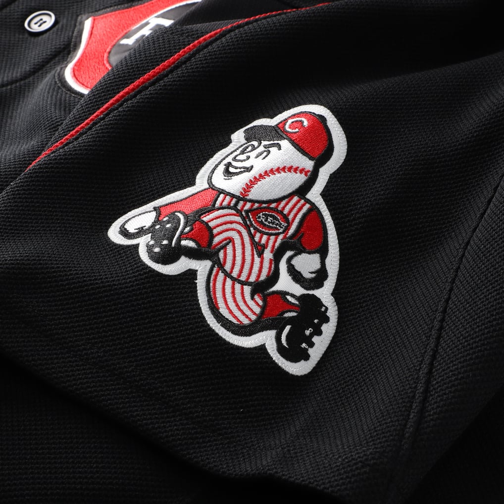 Ken Griffey Jr. Cincinnati Reds Mitchell & Ness Cooperstown Collection Authentic Mesh Batting Practice Jersey - Black
