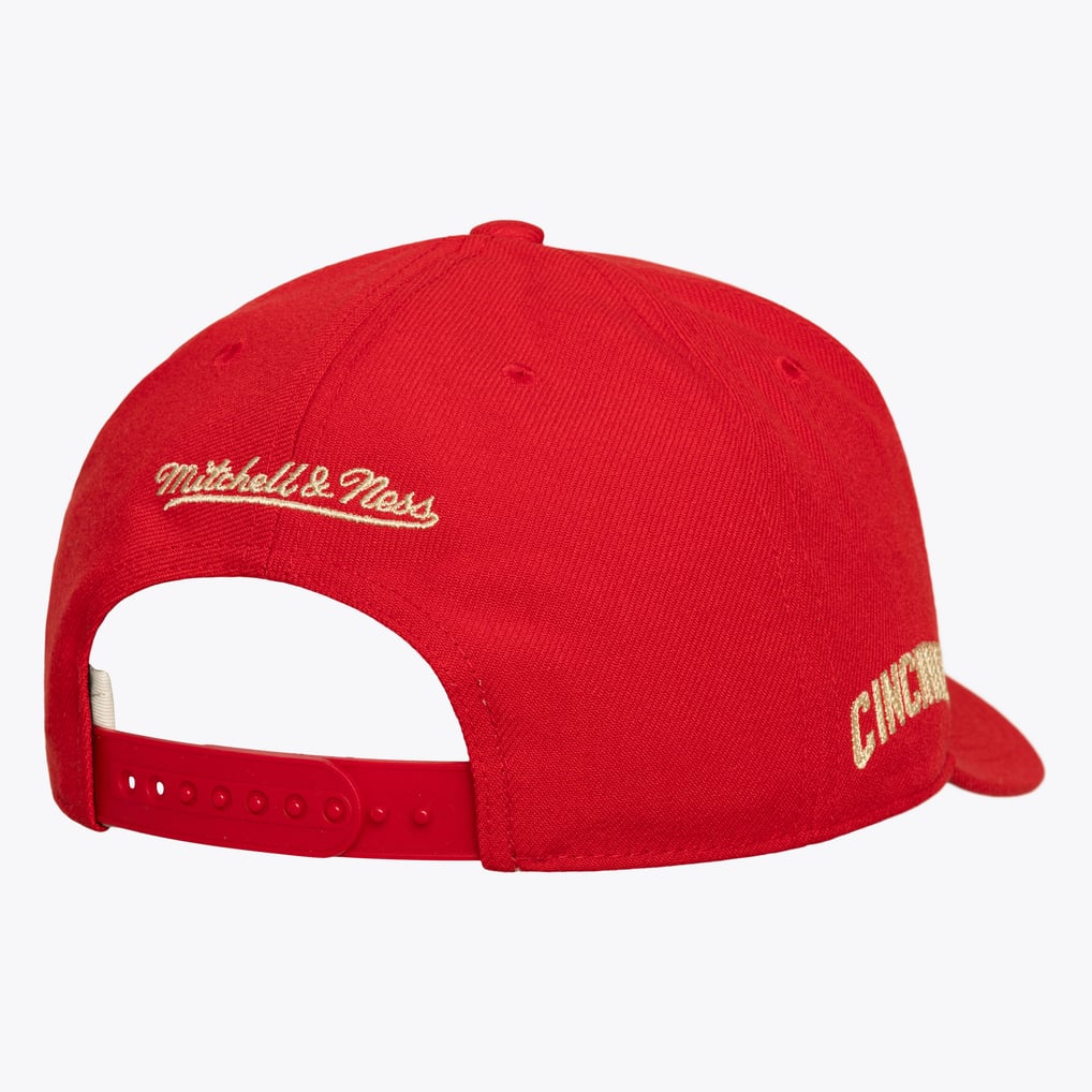  Cincinnati Reds Mitchell & Ness Secondary Pop Pro Snapback Hat - Red