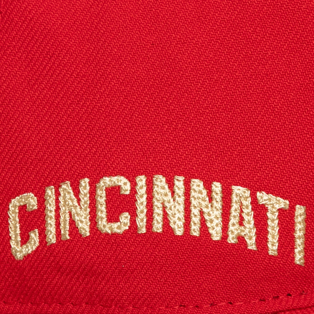  Cincinnati Reds Mitchell & Ness Secondary Pop Pro Snapback Hat - Red
