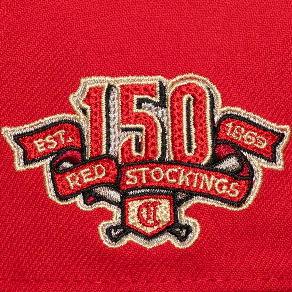  Cincinnati Reds Mitchell & Ness Secondary Pop Pro Snapback Hat - Red