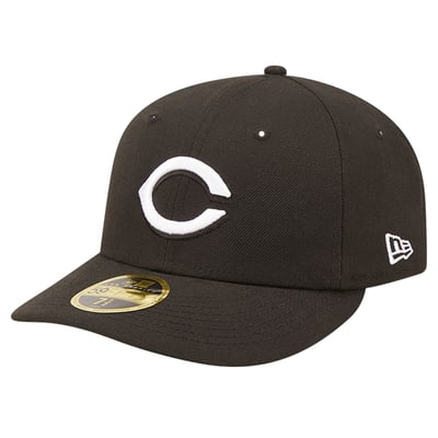 Cincinnati Reds New Era Low Profile 59FIFTY Fitted Hat - Black
