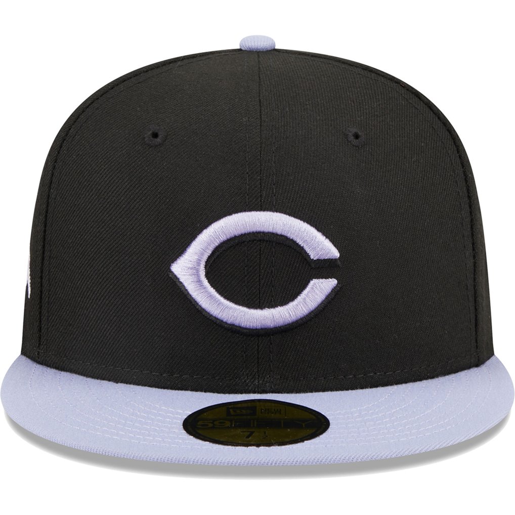  Cincinnati Reds New Era Side Patch 59FIFTY Fitted Hat - Black