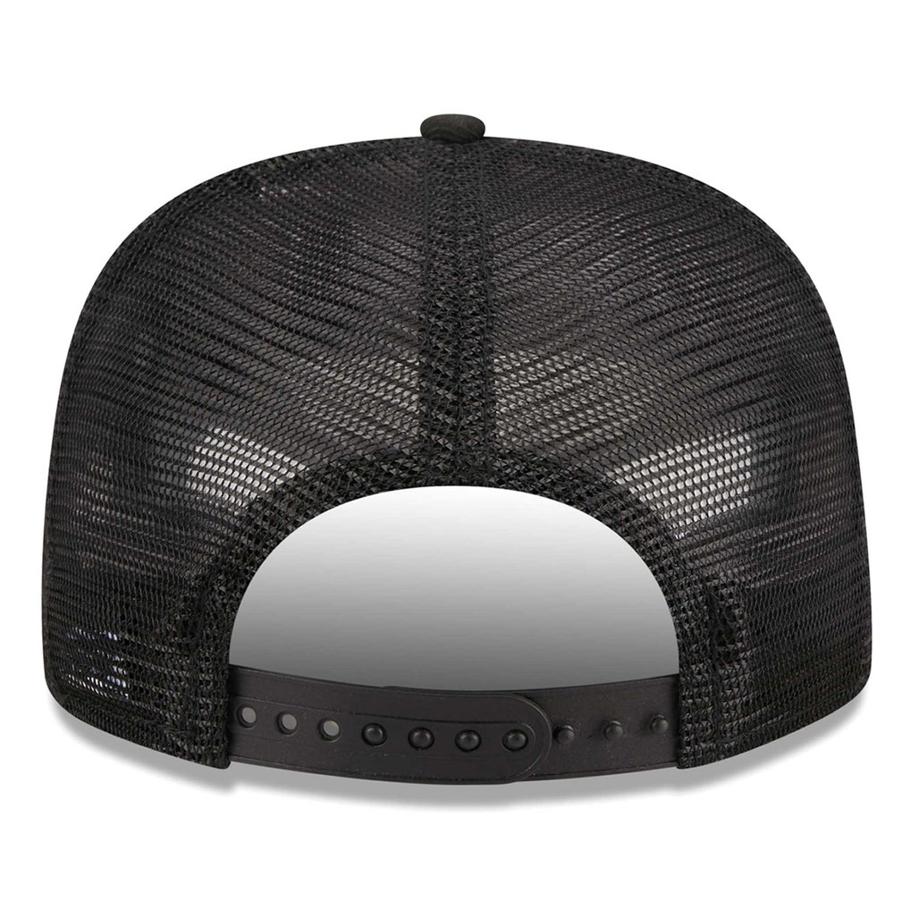 Cincinnati Reds New Era  Street Team A-Frame Trucker 9FIFTY Snapback Hat - Black