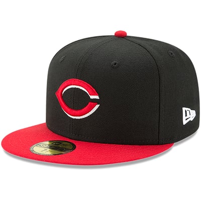Cincinnati Reds New Era Alternate Authentic Collection On-Field 59FIFTY Fitted Hat - Black/Red