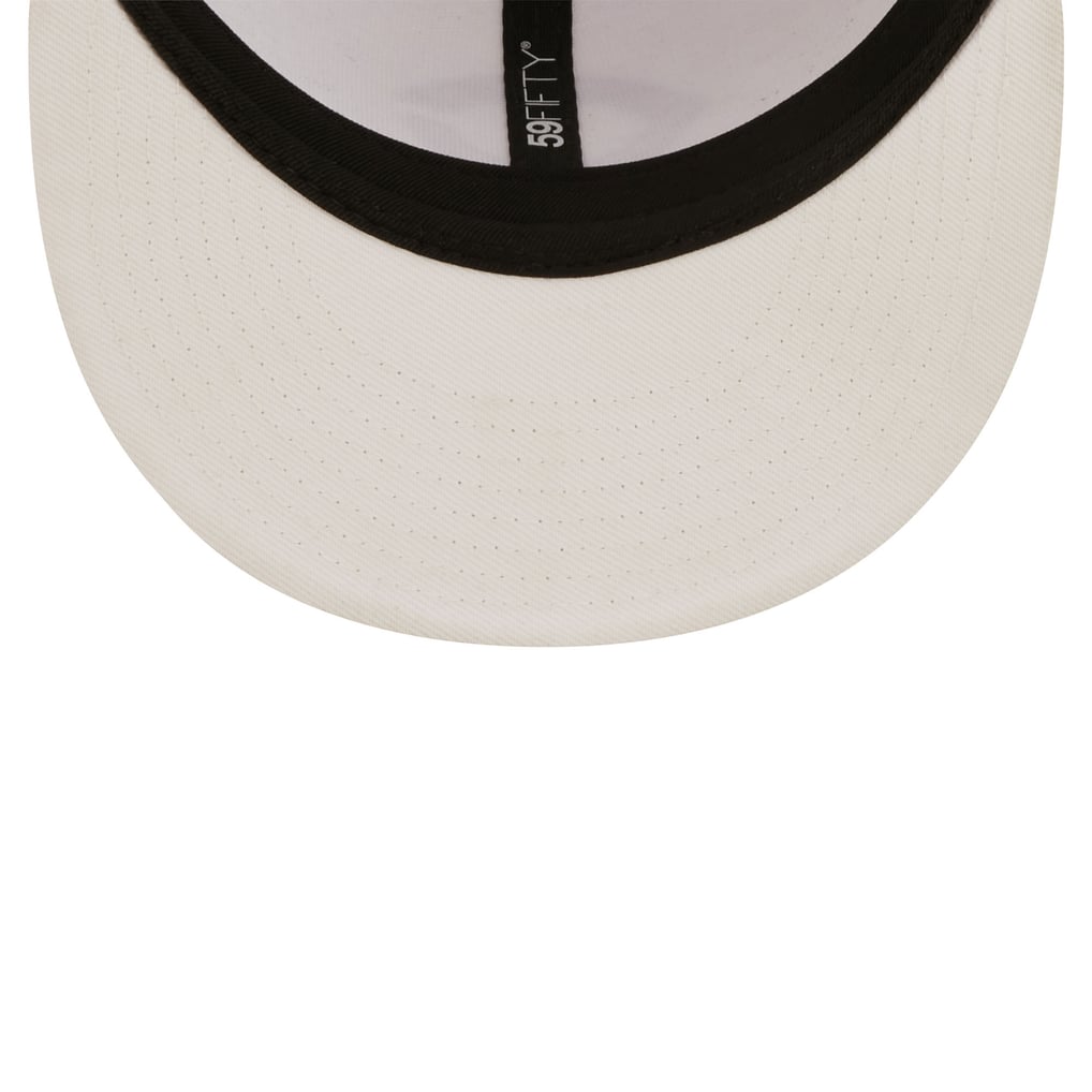 Cincinnati Reds New Era White on White 59FIFTY Fitted Hat