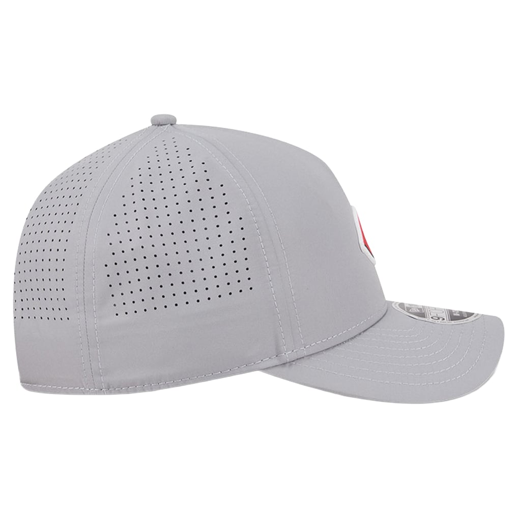 Cincinnati Reds New Era Micro Logo 9FORTY M-Crown A-Frame Adjustable Hat - Gray