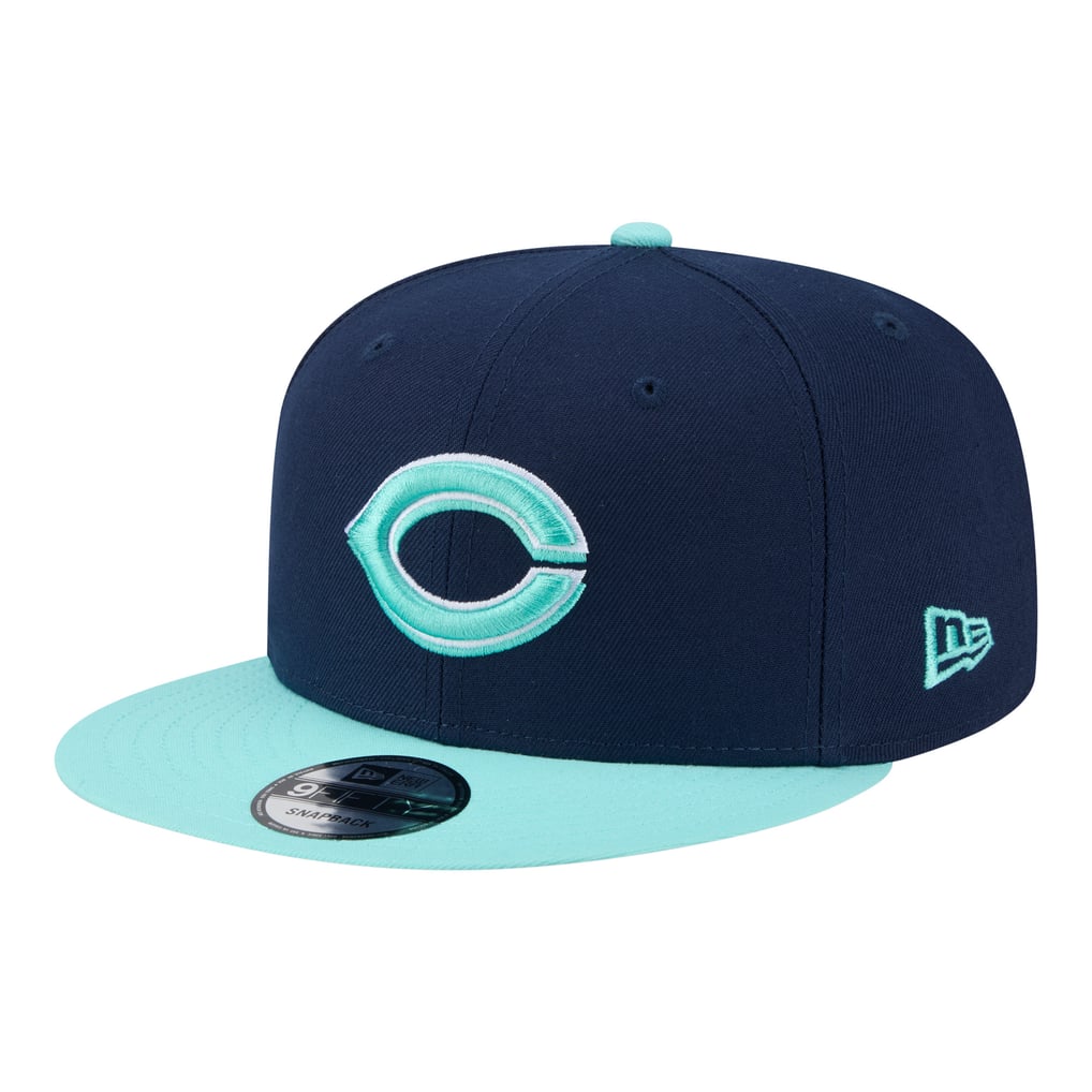 Cincinnati Reds New Era 2-Tone Color Pack 9FIFTY Snapback Hat - Navy/Turquoise