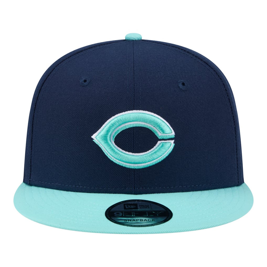 Cincinnati Reds New Era 2-Tone Color Pack 9FIFTY Snapback Hat - Navy/Turquoise