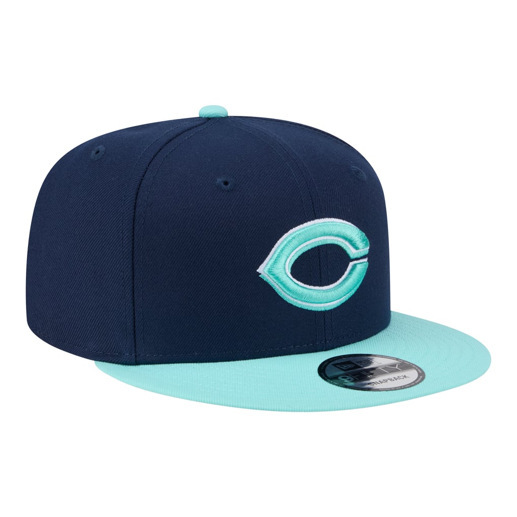 Cincinnati Reds New Era 2-Tone Color Pack 9FIFTY Snapback Hat - Navy/Turquoise