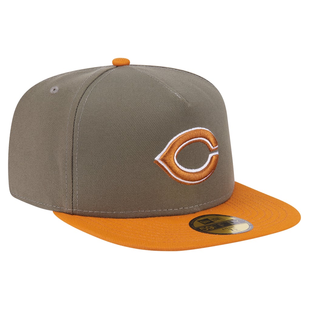 Cincinnati Reds New Era Two-Tone Color Pack A-Frame 59FIFTY Fitted Hat - Olive/Orange