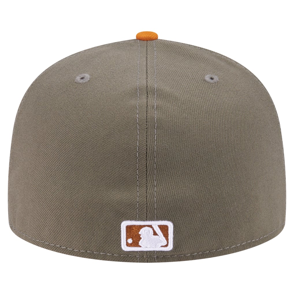 Cincinnati Reds New Era Two-Tone Color Pack A-Frame 59FIFTY Fitted Hat - Olive/Orange