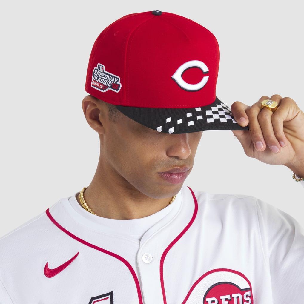 Cincinnati Reds New Era 2025 MLB Speedway Classic A-Frame 59FIFTY Fitted Hat - Red/Black