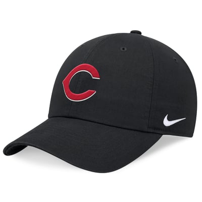 Cincinnati Reds Nike Club Adjustable Hat - Black